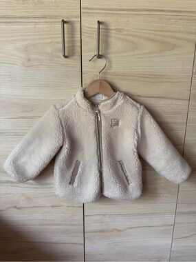 H&M Cream Sherpa Zip Jacket for Kids